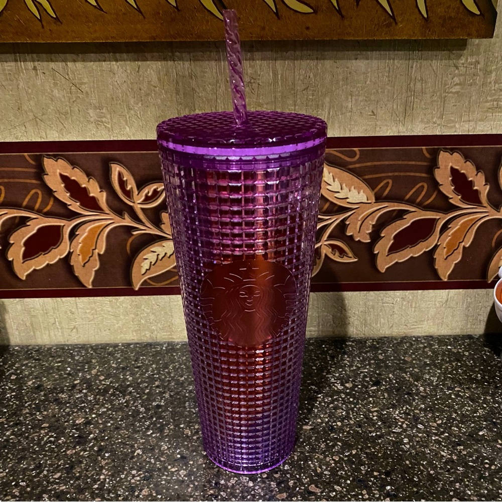 Starbucks Venti Cold Cup Grid Ombré